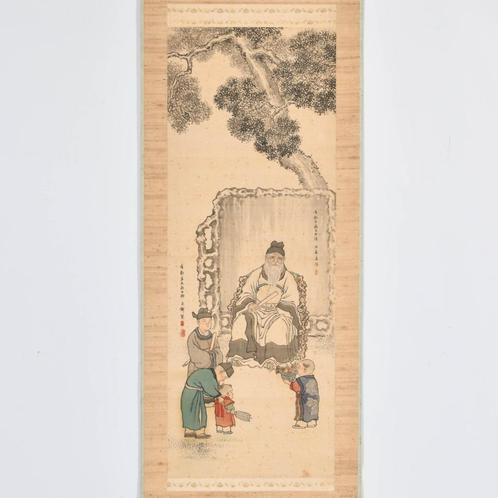 Hanging Scroll Guo Ziyi 郭子儀., Antiek en Kunst, Curiosa en Brocante, Ophalen of Verzenden