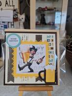 Kaartje verjaardag mannen man met fles en groot glas bier, Ophalen of Verzenden, Nieuw, Overige thema's