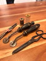 Antiek Naaigerei Set - Naaispullen, Ophalen of Verzenden, Gebruikt, Garen of Naald(en)