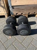 2 x 42 kg technogym dumbbells dumbbell set gewichten, Dumbbell, Ophalen of Verzenden, Gebruikt, Technogym
