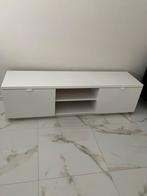 Witte glans TV meubel met opbergruimte, Huis en Inrichting, Kasten | Televisiemeubels, Kunststof, 150 tot 200 cm, Ophalen of Verzenden