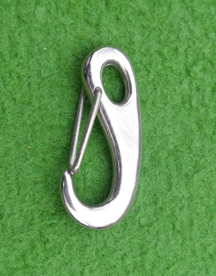 Karabijnhaak, 70 mm, Watersport en Boten, Duiken, Zo goed als nieuw, Overige typen, Ophalen of Verzenden