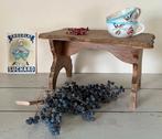 Vintage Frans houten krukje, Ophalen of Verzenden, Gebruikt, Hout