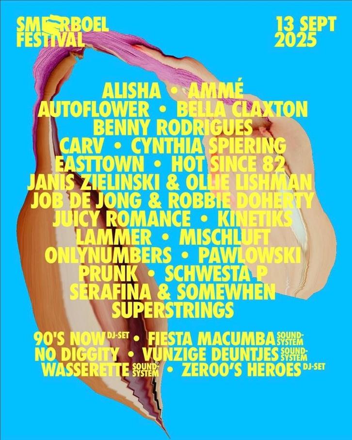 2 kaartjes Smeerboel festival zaterdag 13 september, Tickets en Kaartjes, Evenementen en Festivals, Twee personen