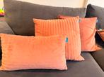 Set Kussoo velvet kussens – per 2 stuks – oudroze, Ophalen of Verzenden, Zo goed als nieuw, Vierkant