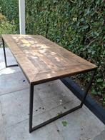 Eetkamertafel | Eettafel | Industriele tafel, Huis en Inrichting, Tafels | Eettafels, Ophalen, Gebruikt, 50 tot 100 cm, Vijf personen of meer