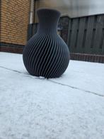 Zwarte 3D Vaas - Kunstbloemen, Kunststof, Zwart, Nieuw, Ophalen of Verzenden