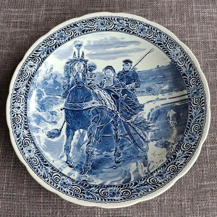 Delfts Blauw Bord Boch Royal Sphinx, Antiek en Kunst, Antiek | Wandborden en Tegels, Ophalen of Verzenden