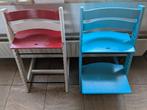 2 Stokke Tripp Trapp kinderstoelen, Ophalen, Gebruikt, Meegroeistoel, Aanschuifbaar