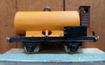 Tankwagon van blik, Tinplate, met reservoir. Spoor O., Gebruikt, Gelijkstroom, Wagon, Ophalen of Verzenden