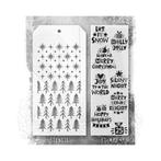 Stampers Anonymous Tim Holtz Christmas Stamp + Stencil #188, Hobby en Vrije tijd, Stempelen, Verzenden, Nieuw, Clearstamp