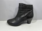 Excellent, maat 39 tijdloze zwarte leren laarsjes, Verzenden, Zwart, Lage of Enkellaarzen, Excellent