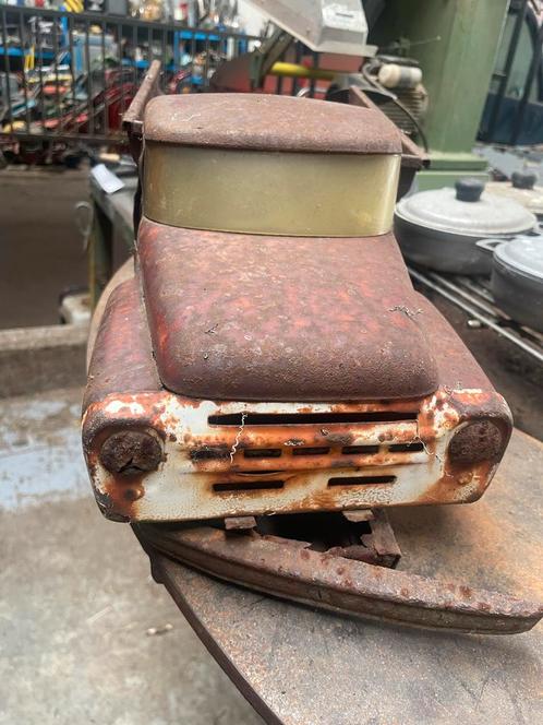 Antieke Metalen Kiepwagen - Rustiek Speelgoed, Antiek en Kunst, Antiek | Speelgoed, Ophalen