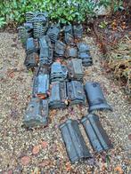 Gebruikte keramische antraciet pannen - m.n. Teeuwen Tegelen, Ophalen, Gebruikt, Steen of Klei, 15 m² of meer