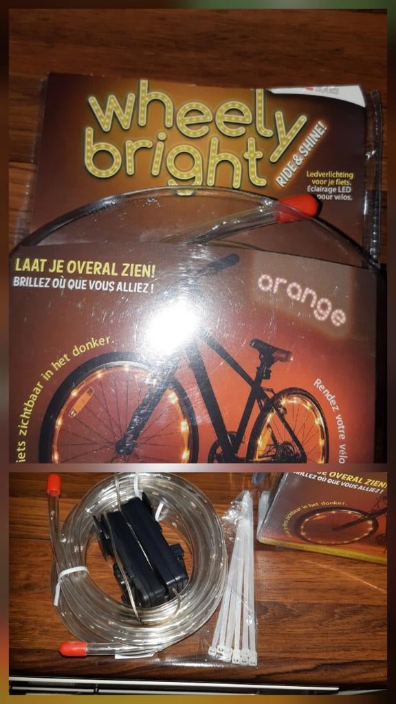 Fietsverlichting LED - Wheely Bright, Waterbestendig, Nieuw, Ophalen of Verzenden, Batterij