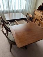 Eethoek met 6 stoelen. Verstelbaar, Ophalen, Zo goed als nieuw, 4 tot 6 stoelen