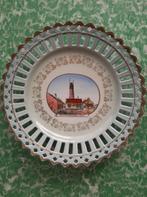 sier schaaltje / bordje met afb. Vuurtoren Eierland Texel., Verzamelen, Ophalen of Verzenden, Huis en Inrichting