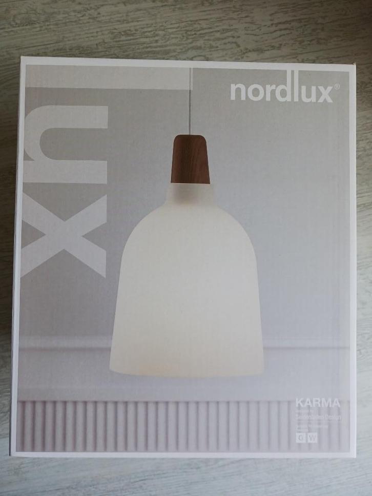 Nordlux Karma 20 – hanglamp, Huis en Inrichting, Lampen | Hanglampen, Nieuw, Minder dan 50 cm, Glas, Hout, Metaal, Ophalen of Verzenden