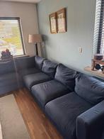 Donker blauwe hoekbank, Huis en Inrichting, Ophalen, Gebruikt