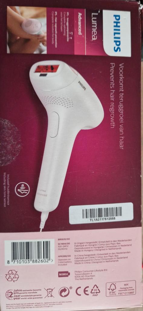 Philips Lumea Advanced IPL – BRI920/00, Witgoed en Apparatuur, Persoonlijke-verzorgingsapparatuur, Zo goed als nieuw, Scheren en Epileren