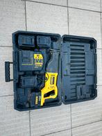 DeWalt reciprozaag met koffer en 4 accus!, Doe-het-zelf en Verbouw, Gereedschap | Zaagmachines, Gebruikt, Ophalen of Verzenden
