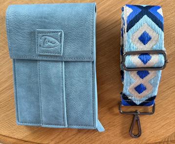 I'm Dutch telefoon- en schoudertasje Houston - blauw - nieuw beschikbaar voor biedingen