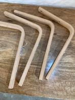 4 Wandplank dragers naturel hout, Huis en Inrichting, Woonaccessoires | Wandplanken en Boekenplanken, Ophalen of Verzenden, Zo goed als nieuw