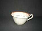 Petrus Regout, roomwit met oranje en zwarte lijntjes, kopje, Antiek en Kunst, Antiek | Servies los, Ophalen of Verzenden