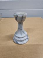 Kandelaar marmer steen, Huis en Inrichting, Woonaccessoires | Kandelaars en Kaarsen, Ophalen of Verzenden, 'T Olde Gre-j, Info@toldegrej.nl