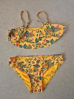 Hema bikini geel bloemen planten floral motief EU 158/164, Bikiniset, Meisje, Ophalen of Verzenden, Zo goed als nieuw