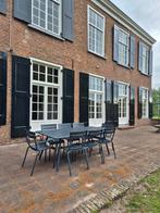 Nieuwe Fermob Luxembourg tuinset anthracite 207x100 8 stoel, Ophalen, Nieuw, Stoel