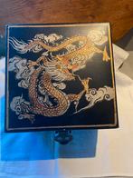 Doos  met leer bekleed, Antiek en Kunst, Ophalen of Verzenden