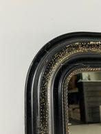 Spiegel Frans antiek zwart, Antiek en Kunst, Antiek | Spiegels, Minder dan 100 cm, Ophalen of Verzenden