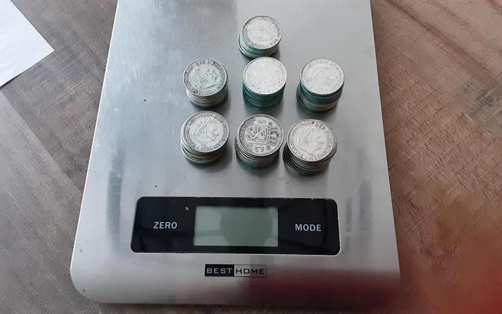 Zilveren Guldens & Rijksdaalders - 1018 gram, Postzegels en Munten, Munten | Nederland, Ophalen