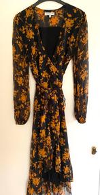Halflange jurk van Harper & Yve oranje zwart maat XS, Kleding | Dames, Overige kleuren, Nieuw, Ophalen of Verzenden, Maat 36 (S)