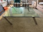 Glazen salontafel 120x120 Lourens & Fischer, Huis en Inrichting, Ophalen, Vierkant, Modern, Minder dan 50 cm