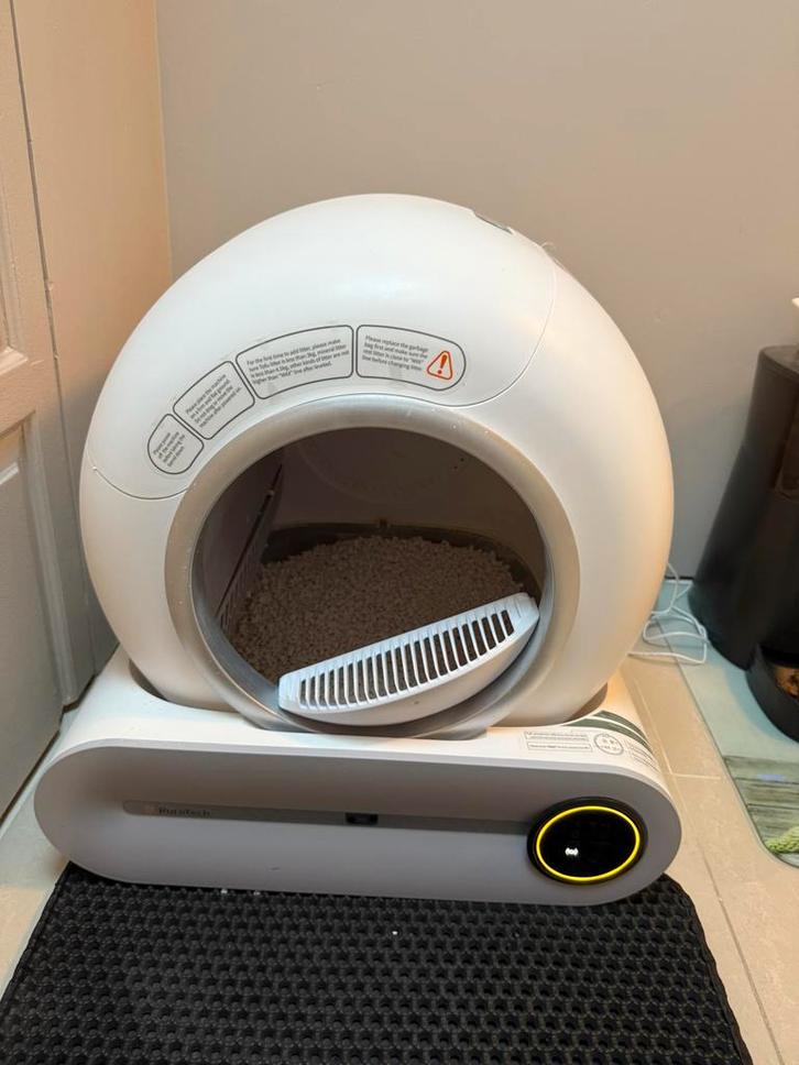 Kattenbak automatisch, Dieren en Toebehoren, Kattenbakken, Zo goed als nieuw, Open, Zelfreinigend, Ophalen
