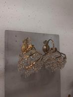 Twee gave kristallen wandlampen in zeer goede staat, Antiek en Kunst, Ophalen of Verzenden