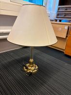 Tafellamp met stoffen kap, Ophalen, Gebruikt, Glas, 50 tot 75 cm