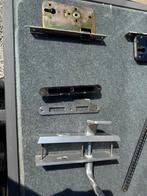 Deur cilinder slot 72 mm pc maat met deur schilden, Ophalen of Verzenden, Zo goed als nieuw, Chroom, Slot