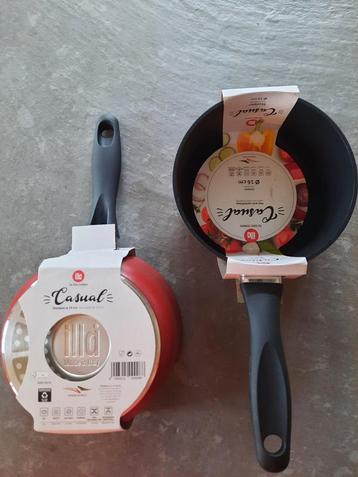 2x steelpan 16 cm Doorsnee Prima kwaliteit NIEUW per stuk  beschikbaar voor biedingen
