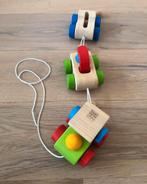 Plan Toys Houten Trein Trekfiguur, Ophalen of Verzenden, Zo goed als nieuw, Duw- of Trekspeelgoed