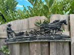 wanddecoratie - Boer met paard en ploeg - aluminium, Ophalen