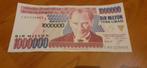 5 xTurkse Lira biljetten BIR MILYON uit 1970 print vers!, Postzegels en Munten, Bankbiljetten | Europa | Niet-Eurobiljetten, Ophalen of Verzenden