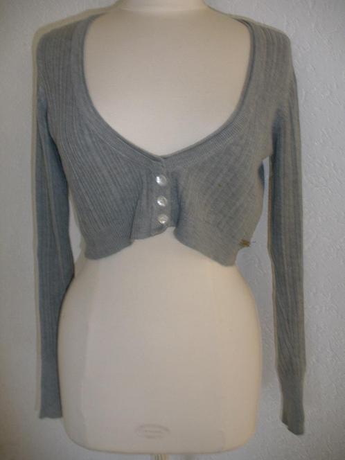 FORECAST vest grijs kort bolero  maat M, Kleding | Dames, Truien en Vesten, Zo goed als nieuw, Maat 38/40 (M), Grijs, Ophalen of Verzenden