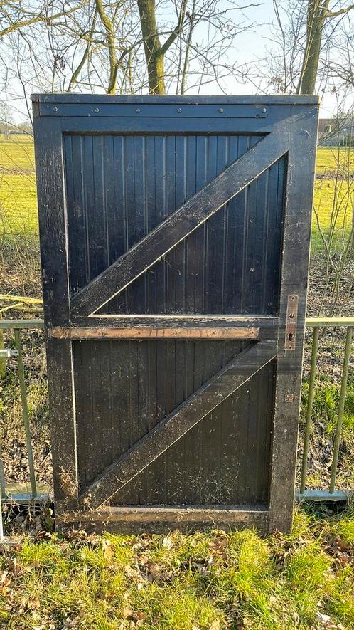 Zware hardhouten tuindeur poortdeur schuttingsdeur, Tuin en Terras, Tuinpoorten, Zo goed als nieuw, Hout, 150 tot 200 cm, Ophalen