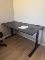 Mittzon bureau zwart 160x80cm ZO GOED ALS NIEUW!, Huis en Inrichting, Bureaus, Ophalen, In hoogte verstelbaar, Zo goed als nieuw