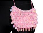 Schoudertasje pailletten roze, Sieraden, Tassen en Uiterlijk, Tassen | Damestassen, Ophalen of Verzenden, Zo goed als nieuw, Roze