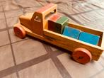 Nooitgedagt Houten Vrachtwagen met Blokken, Antiek en Kunst, Antiek | Speelgoed, Ophalen of Verzenden