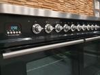 Luxe Boretti Fornuis 100cm hoogglans zwart rvs INDUCTIE, 60 cm of meer, Ophalen of Verzenden, Zo goed als nieuw, Energieklasse A of zuiniger